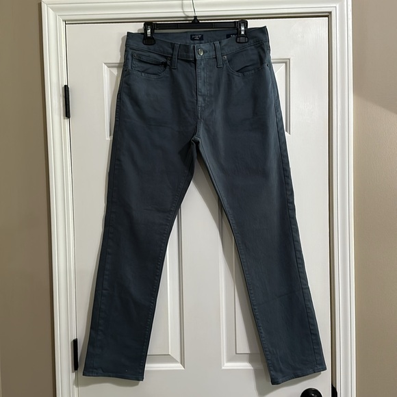 J.Crew Factory Slim Fit Garment Dyed 5-Pocket Pant in Opal Blue (31x30) - Picture 4 of 8